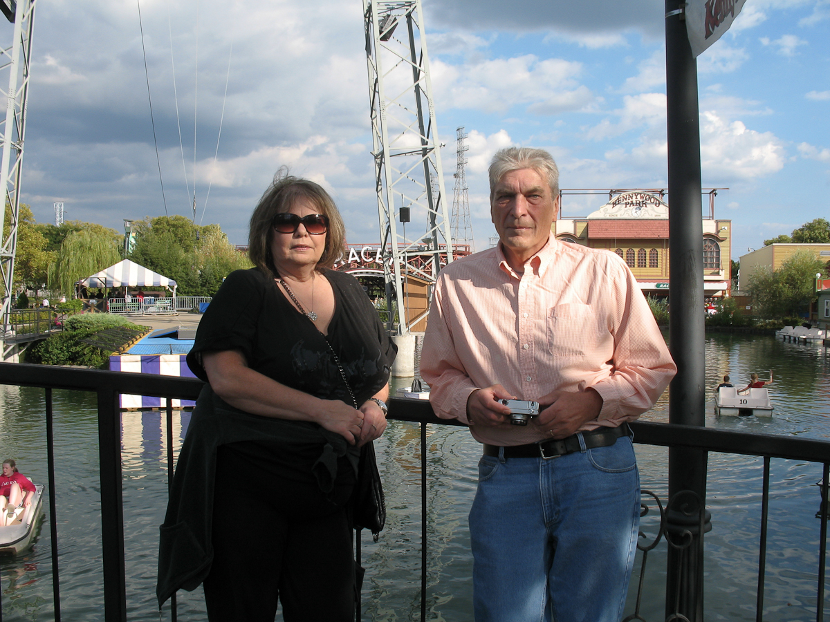 Janice Ecsedy Darr and Don Ecsedy at Kennywood, 2010