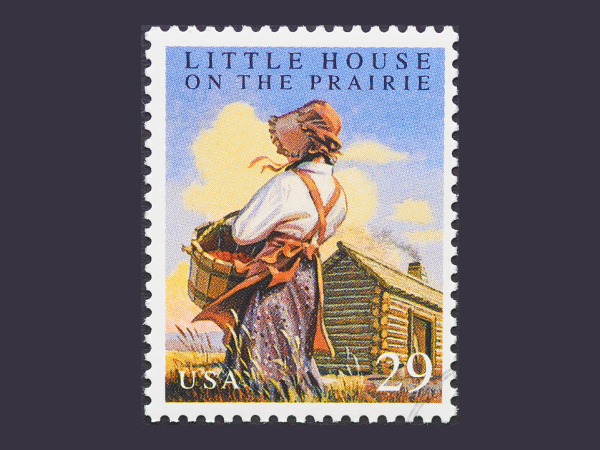 Laura Ingalls Wilder stamp.